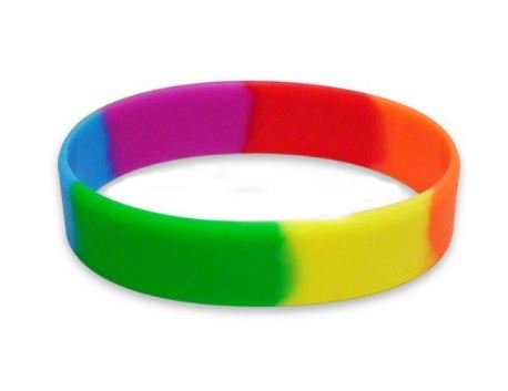bracelet silicone rainbow